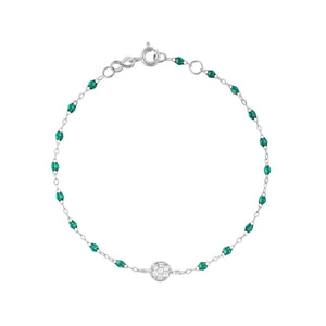 Gigi Clozeau - Puce Classic Gigi Emerald diamond bracelet, White Gold, 6.7"