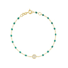Gigi Clozeau - Puce Classic Gigi Emerald diamond bracelet, Yellow Gold, 6.7"