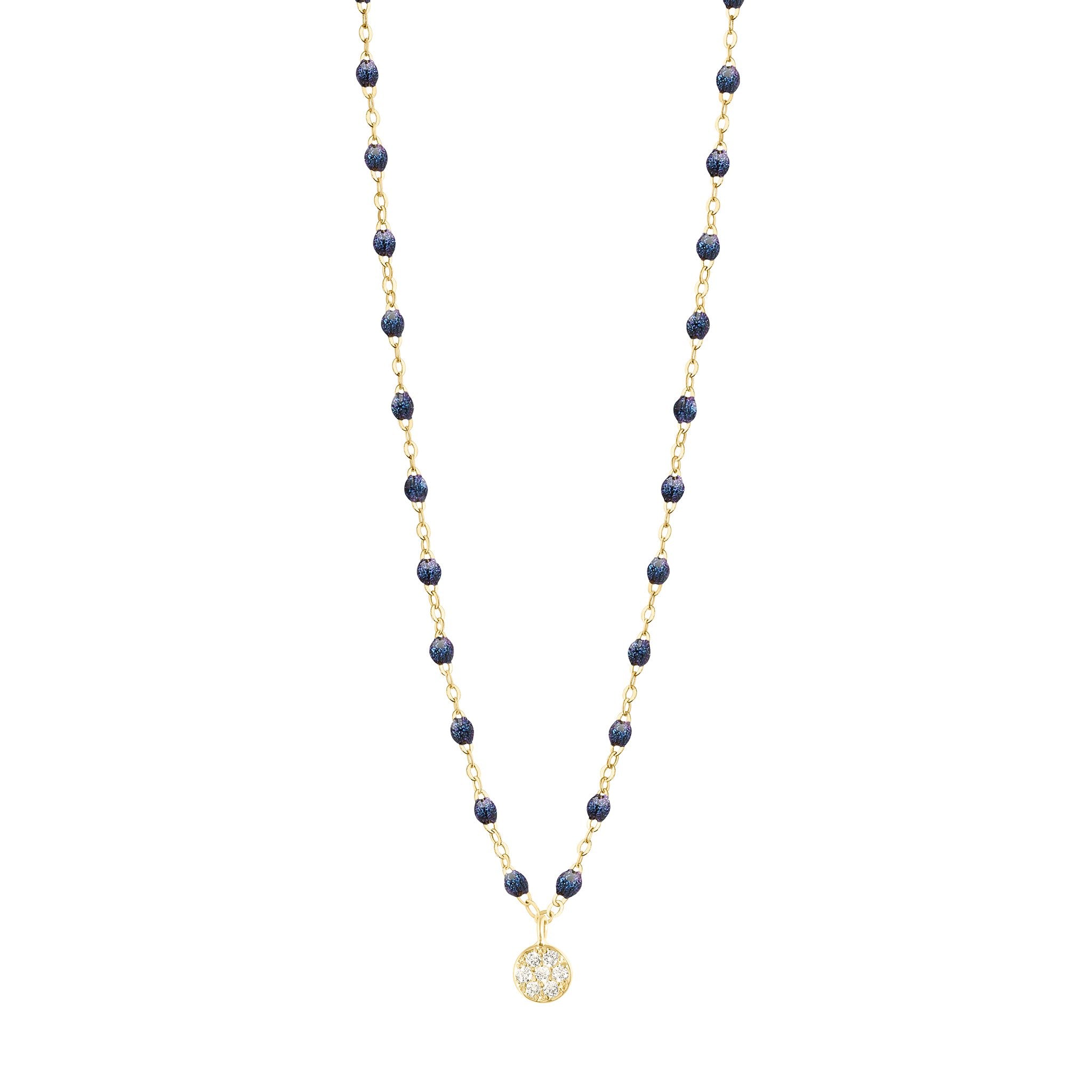 Gigi Clozeau - Puce Classic Gigi Midnight diamond necklace, Yellow Gold, 16.5"