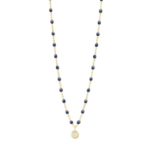 Gigi Clozeau - Puce Classic Gigi Midnight diamond necklace, Yellow Gold, 16.5"