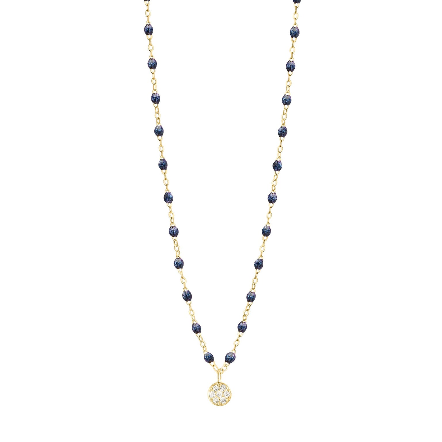 Gigi Clozeau - Puce Classic Gigi Midnight diamond necklace, Yellow Gold, 16.5"