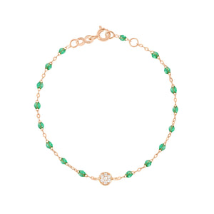 Gigi Clozeau - Puce Classic Gigi Mint diamond Bracelet, Rose Gold, 6.7"