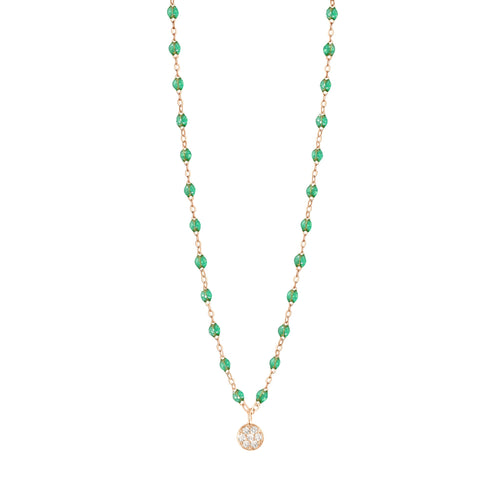 Gigi Clozeau - Puce Classic Gigi Mint diamond Necklace, Rose Gold, 16.5