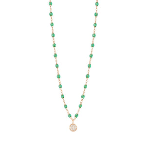 Gigi Clozeau - Puce Classic Gigi Mint diamond Necklace, Rose Gold, 16.5"