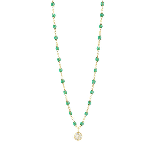 Gigi Clozeau - Puce Classic Gigi Mint diamond Necklace, Yellow Gold, 16.5
