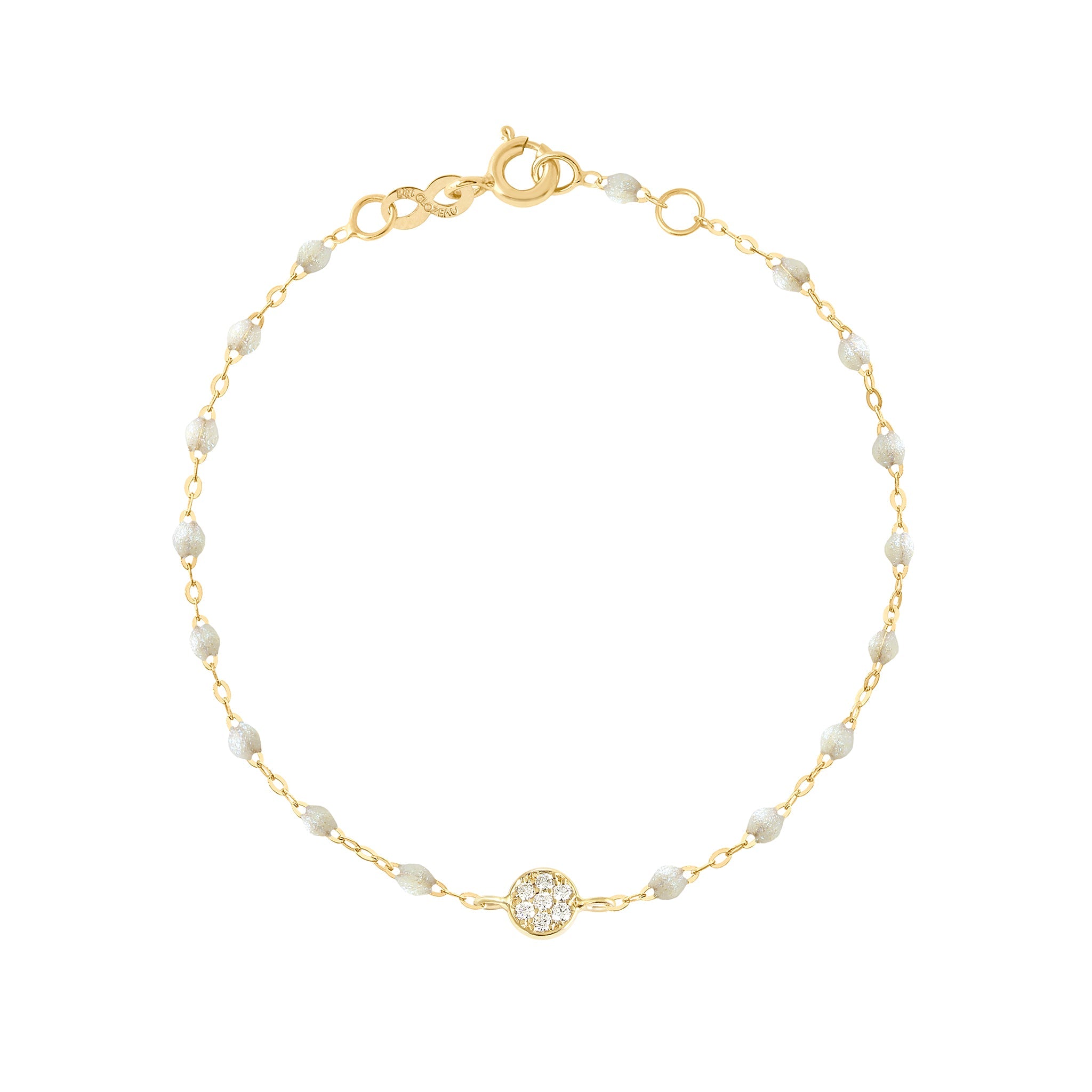 Gigi Clozeau - Puce Classic Gigi Opal diamond bracelet, Yellow Gold, 6.7"
