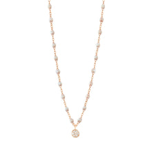 Gigi Clozeau - Puce Classic Gigi Opal diamond necklace, Rose Gold, 16.5"