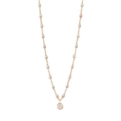 Gigi Clozeau - Puce Classic Gigi Opal diamond necklace, Rose Gold, 16.5