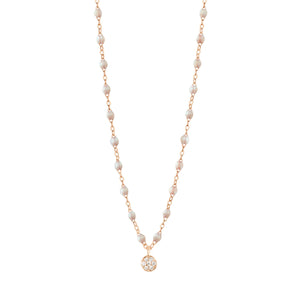 Gigi Clozeau - Puce Classic Gigi Opal diamond necklace, Rose Gold, 16.5"
