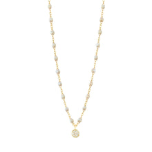 Gigi Clozeau - Puce Classic Gigi Opal diamond necklace, Yellow Gold, 16.5"