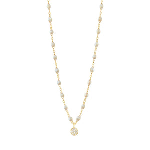 Gigi Clozeau - Puce Classic Gigi Opal diamond necklace, Yellow Gold, 16.5"
