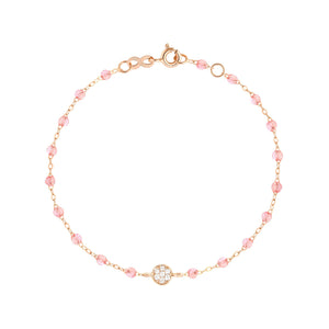 Gigi Clozeau - Puce Classic Gigi Rosée diamond bracelet, Rose Gold, 6.7"