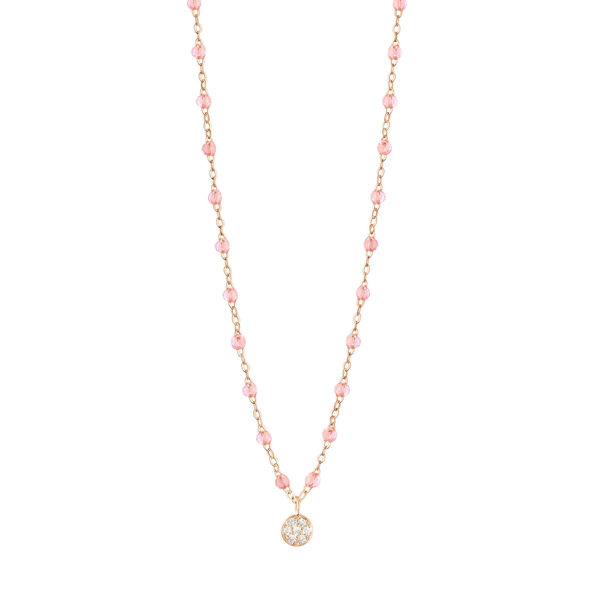 Gigi Clozeau - Puce Classic Gigi Rosée diamond necklace, Rose Gold, 16.5"