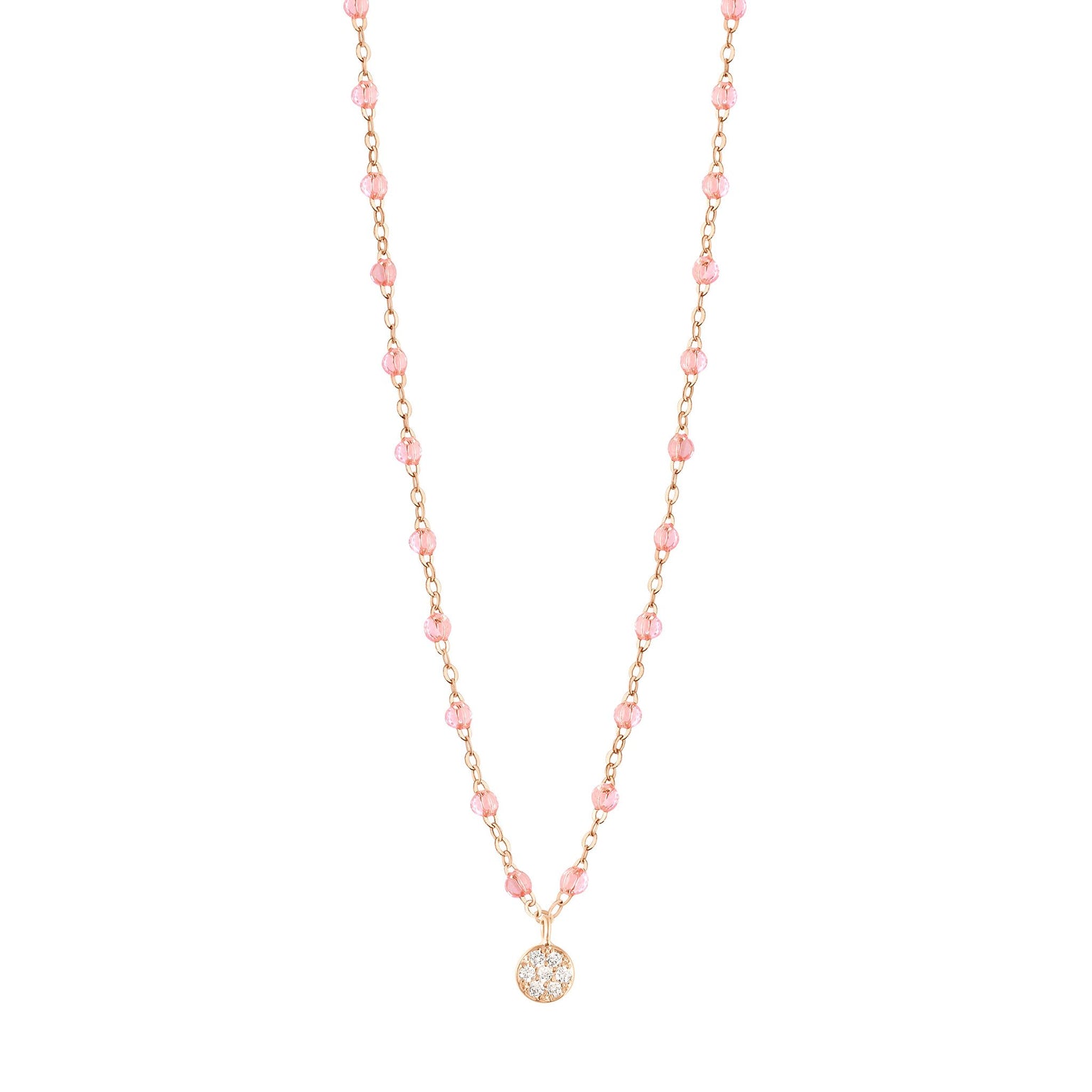 Gigi Clozeau - Puce Classic Gigi Rosée diamond necklace, Rose Gold, 16.5"