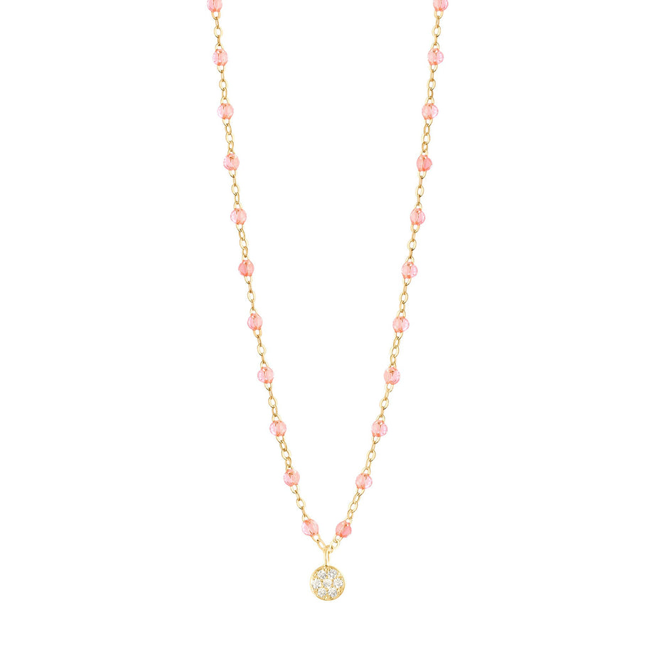 Gigi Clozeau - Puce Classic Gigi Rosée diamond necklace, Yellow Gold, 16.5