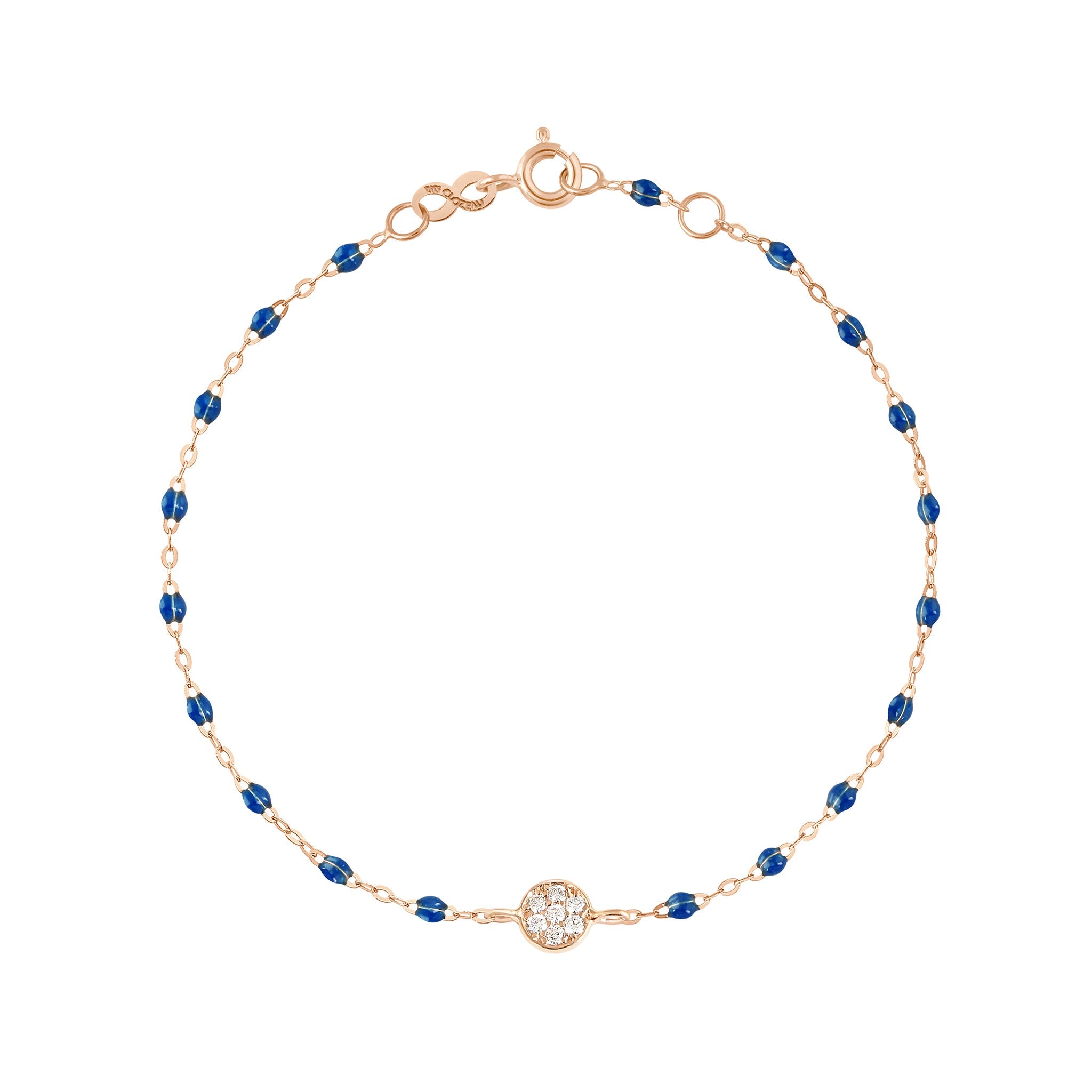 Gigi Clozeau - Puce Classic Gigi Sapphire diamond bracelet, Rose Gold, 6.7"
