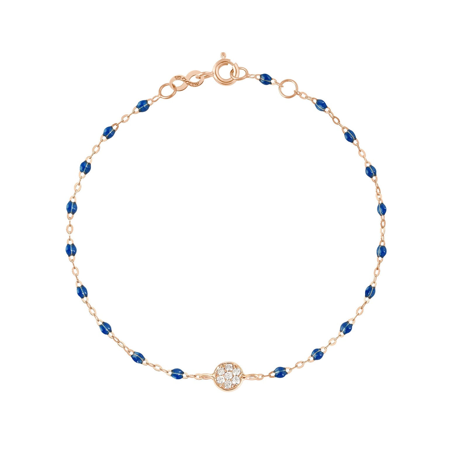 Gigi Clozeau - Puce Classic Gigi Sapphire diamond bracelet, Rose Gold, 6.7"
