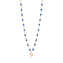 Gigi Clozeau - Puce Classic Gigi Sapphire diamond necklace, Rose Gold, 16.5"