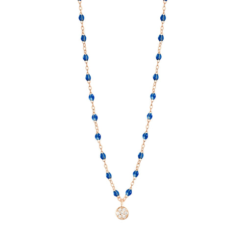 Gigi Clozeau - Puce Classic Gigi Sapphire diamond necklace, Rose Gold, 16.5
