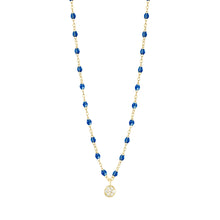 Gigi Clozeau - Puce Classic Gigi Sapphire diamond necklace, Yellow Gold, 16.5"