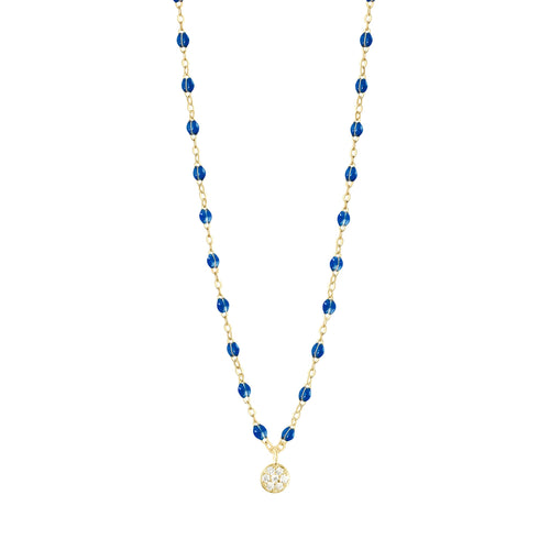 Gigi Clozeau - Puce Classic Gigi Sapphire diamond necklace, Yellow Gold, 16.5