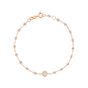 Gigi Clozeau - Puce Classic Gigi Sparkle diamond bracelet, Rose Gold, 6.7"