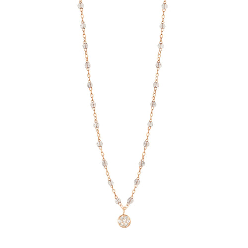 Gigi Clozeau - Puce Classic Gigi Sparkle diamond necklace, Rose Gold, 16.5