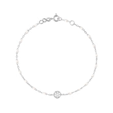 Gigi Clozeau - Puce Classic Gigi White diamond bracelet, White Gold, 6.7"