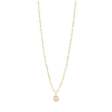 Gigi Clozeau - Puce Classic Gigi White diamond necklace, Yellow Gold, 16.5"