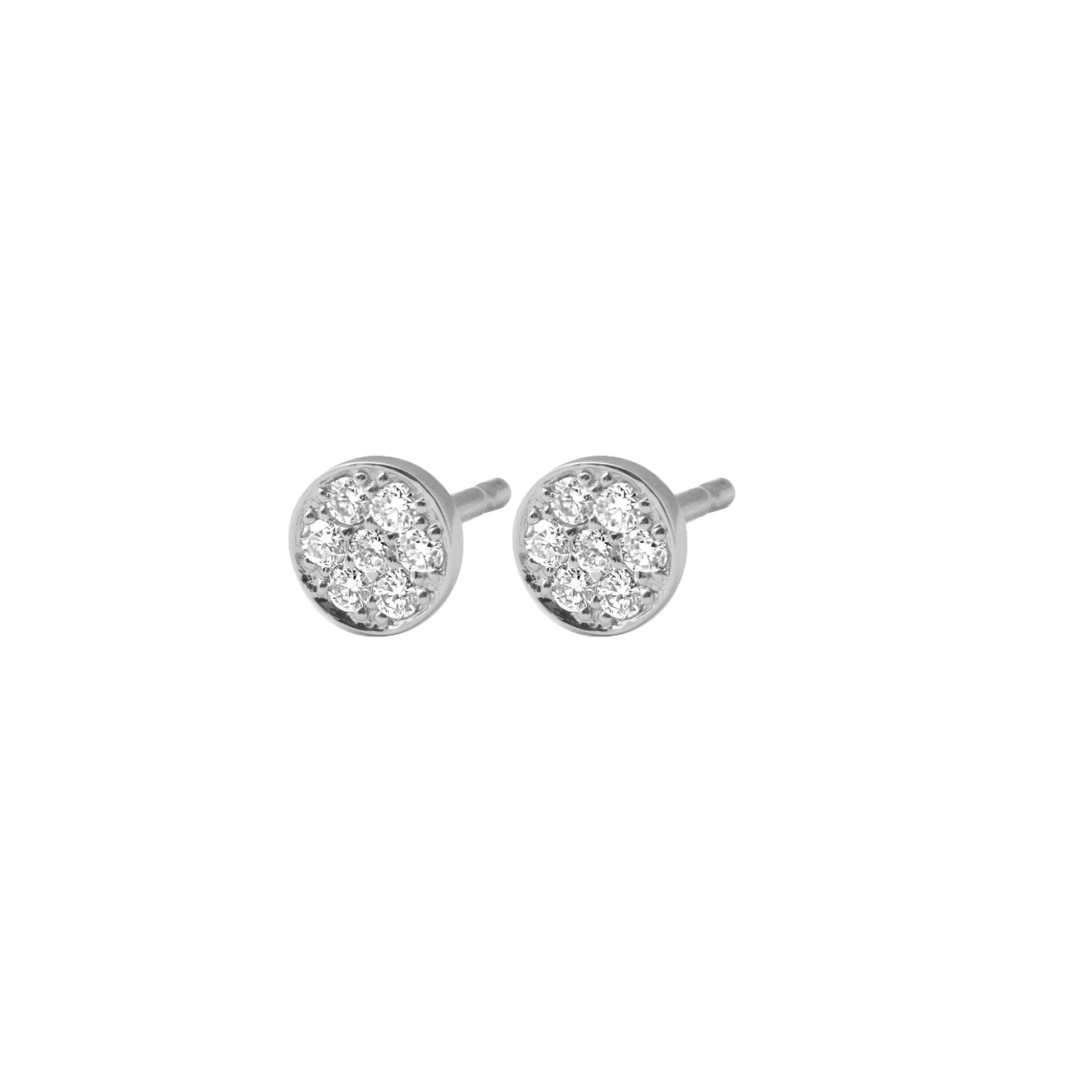 Gigi Clozeau - Puce Diamond earrings, White Gold