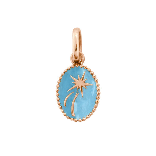 Gigi Clozeau - Shooting Star Pendant, Turquoise, Rose Gold