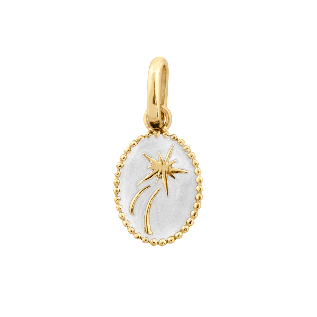 Gigi Clozeau - Shooting Star Pendant, White, Yellow Gold