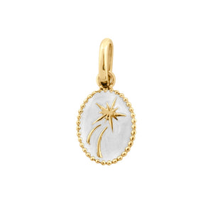 Gigi Clozeau - Shooting Star Pendant, White, Yellow Gold