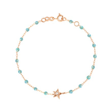 Gigi Clozeau - Star Classic Gigi Aqua diamond bracelet, Rose Gold, 6.7"