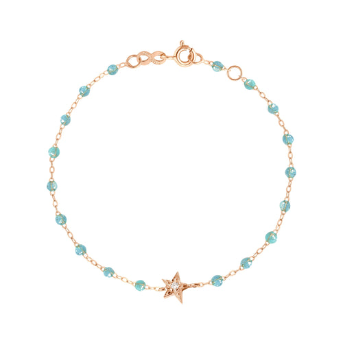 Gigi Clozeau - Star Classic Gigi Aqua diamond bracelet, Rose Gold, 6.7