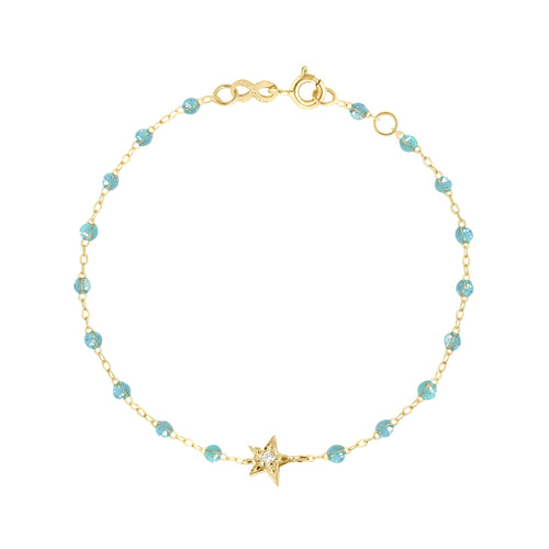 Gigi Clozeau - Star Classic Gigi Aqua diamond bracelet, Yellow Gold, 6.7
