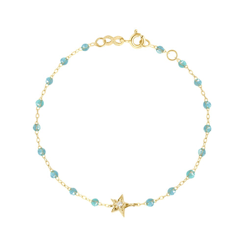 Gigi Clozeau - Star Classic Gigi Aqua diamond bracelet, Yellow Gold, 6.7