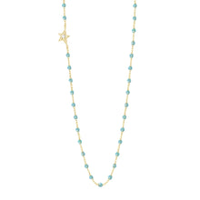 Gigi Clozeau - Star Classic Gigi Aqua diamond necklace, Yellow Gold, 16.5"