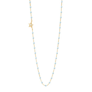Gigi Clozeau - Star Classic Gigi Baby Blue diamond necklace, Yellow Gold, 16.5"