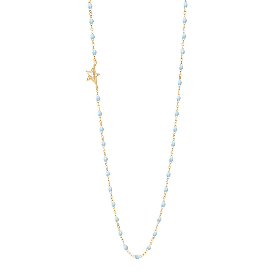 Gigi Clozeau - Star Classic Gigi Baby Blue diamond necklace, Yellow Gold, 16.5