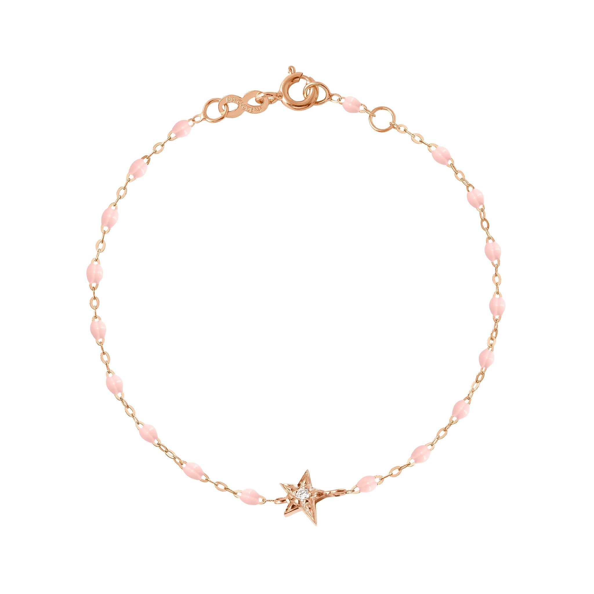 Star Classic Gigi Baby Pink diamond bracelet, Rose Gold, 6.7
