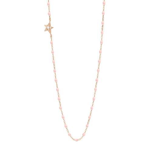 Gigi Clozeau - Star Classic Gigi Baby Pink diamond necklace, Rose Gold, 16.5