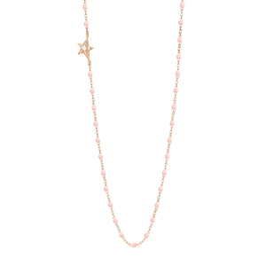 Gigi Clozeau - Star Classic Gigi Baby Pink diamond necklace, Rose Gold, 16.5"
