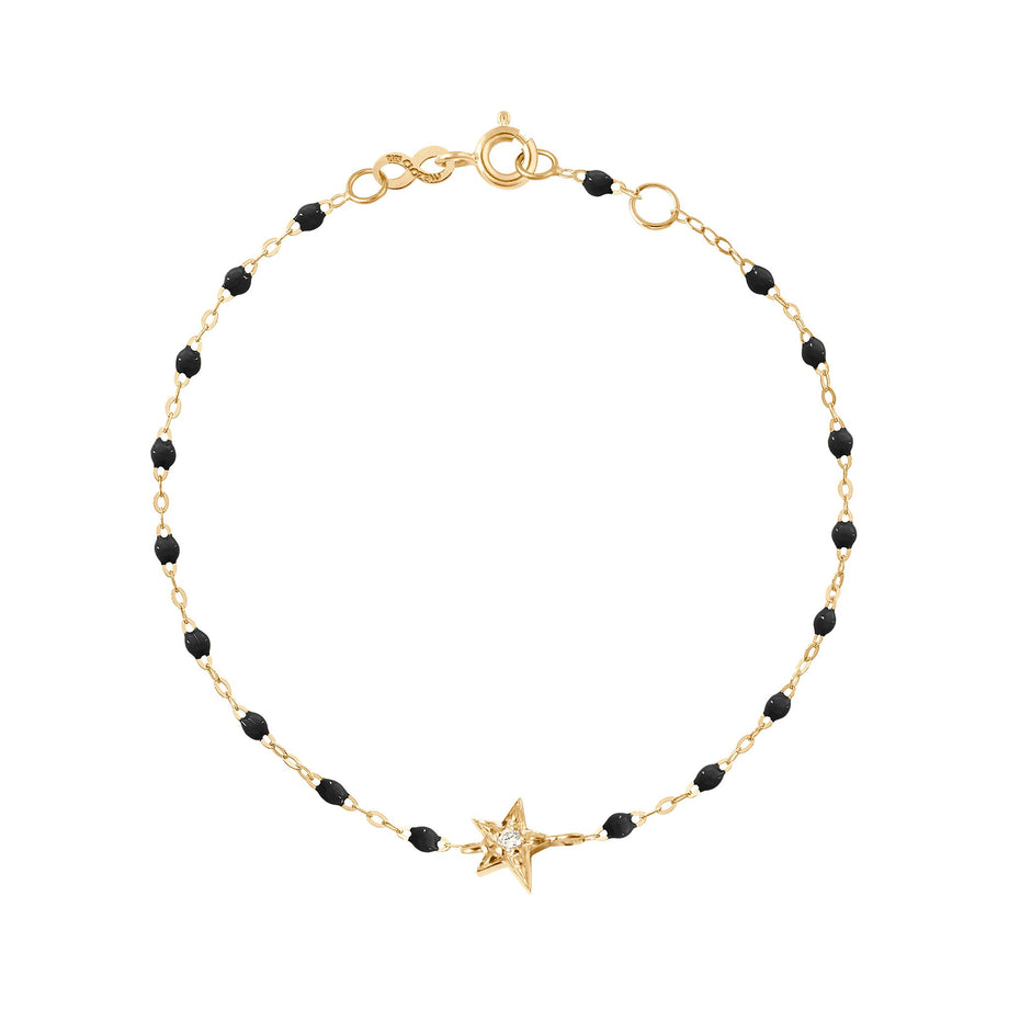 Gigi Clozeau - Star Classic Gigi Black diamond bracelet, Yellow Gold, 6.7