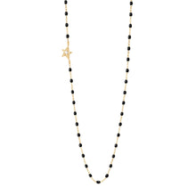 Gigi Clozeau - Star Classic Gigi Black diamond necklace, Yellow Gold, 16.5"