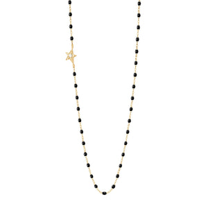 Gigi Clozeau - Star Classic Gigi Black diamond necklace, Yellow Gold, 16.5"