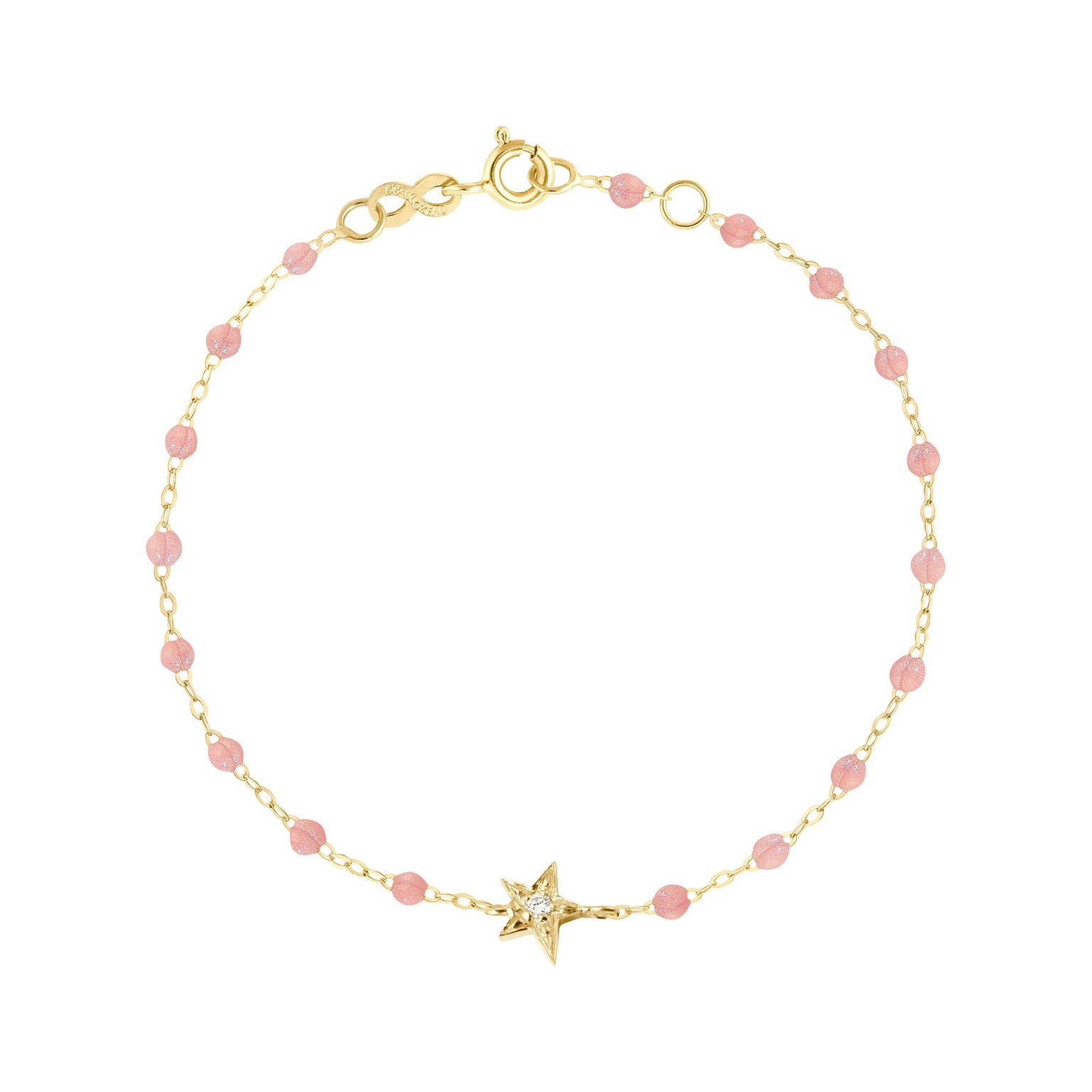 Gigi Clozeau - Star Classic Gigi Blush diamond bracelet, Yellow Gold, 6.7"