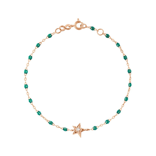Gigi Clozeau - Star Classic Gigi Emerald diamond bracelet, Rose Gold, 6.7