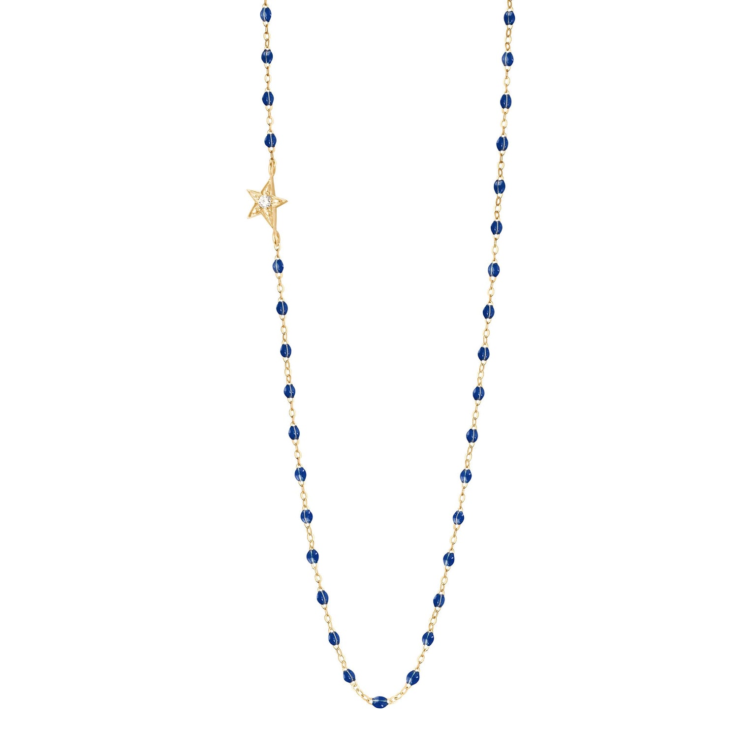 Gigi Clozeau - Star Classic Gigi Lapis diamond necklace, Yellow Gold, 16.5"