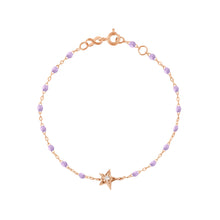 Gigi Clozeau - Star Classic Gigi Lilac diamond bracelet, Rose Gold, 6.7"
